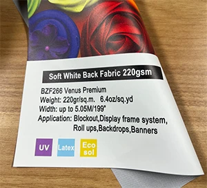 Тканина з розчинником Whiteback Blockout 5M Width